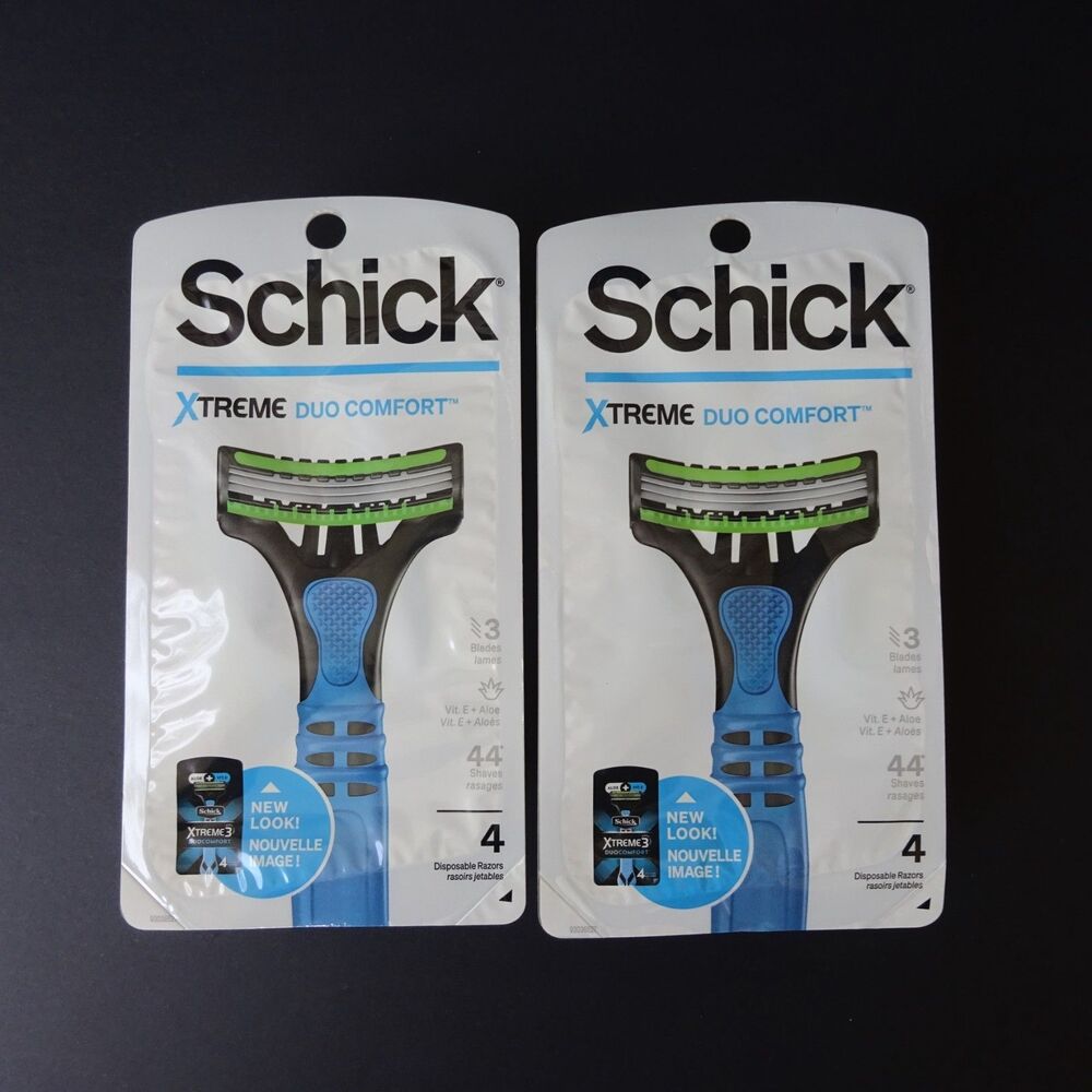Schick Xtreme Duo Comfort Disposable Razors Lot of 2 New Sealed